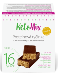 Proteinové tyčinky s vanilkou od Ketomix