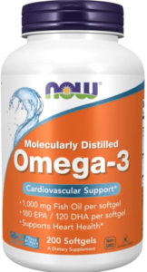 molekulárně destilované omega 3 NOW