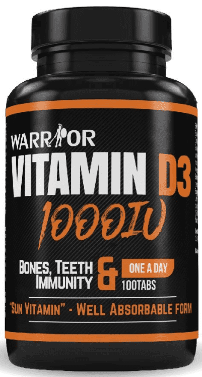 Warrior vitamín D3 1000ui