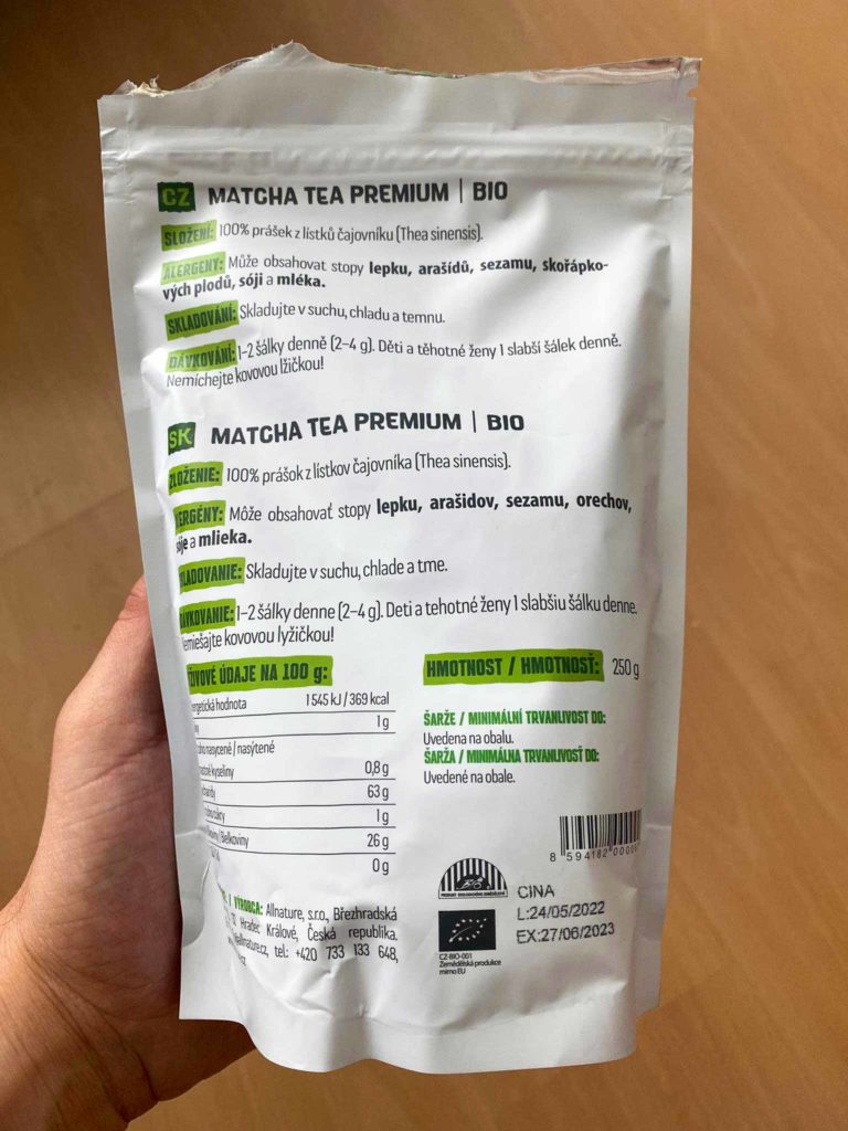 Matcha dávkování