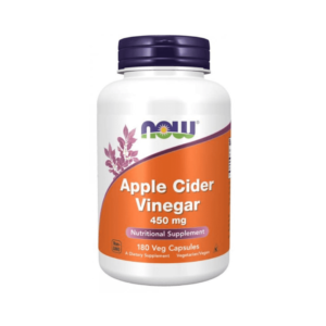 NOW Apple Cider Vinegar (jablečný ocet) 450 mg, 180 rostlinných kapslí