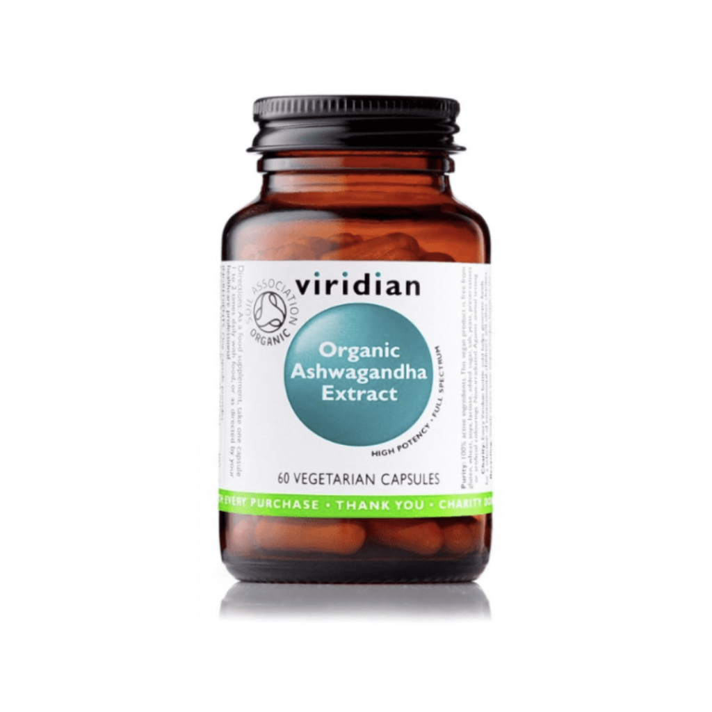Viridian Ashwagandha Extract 60 kapslí Organic (indický ženšen)
