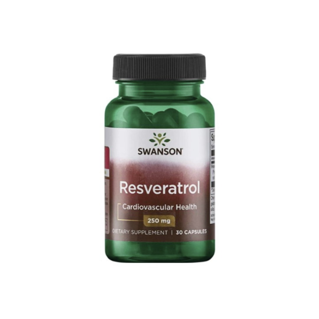 Swanson Resveratrol 250 mg, 30 kapslí